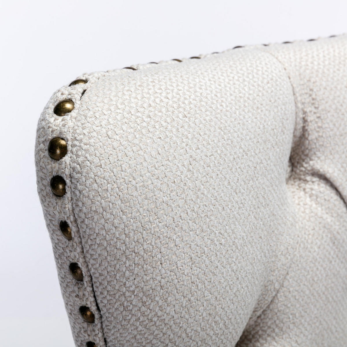 ESSZIMMERSTUHL 2er-Set aus Leinen mit Holzbeinen, Beige - Beige, Textil (65/95/50cm)