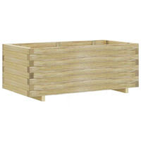 HOCHBEET 100/50/40 Cm Holz Rechteckig - Braun, Holz (50/40/100cm) - vidaXL