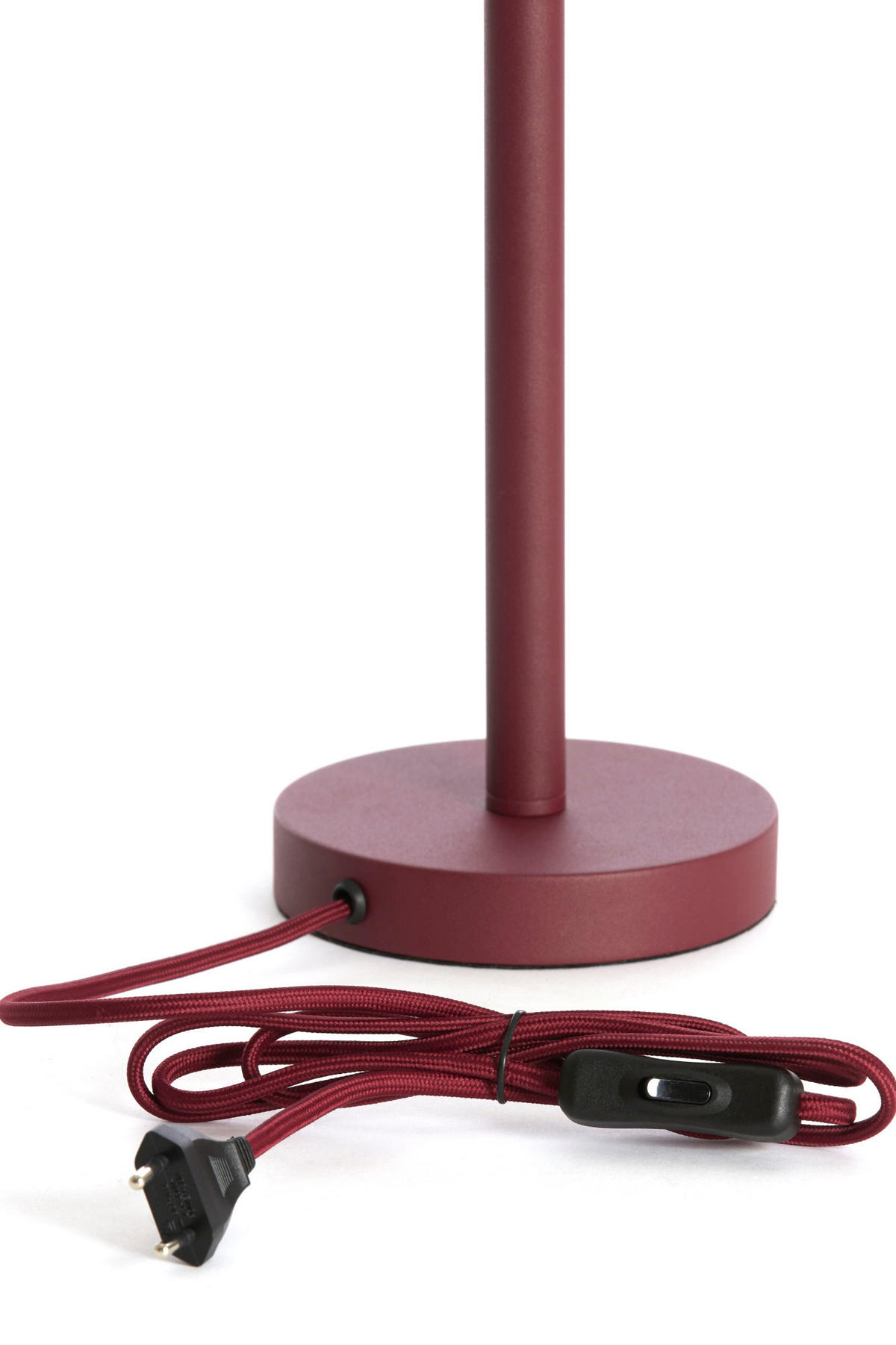 LAMPENFUSS Washington Rot Ø14/39,5 cm - Dunkelrot, Metall (14/14/39.5cm) - Light & Living