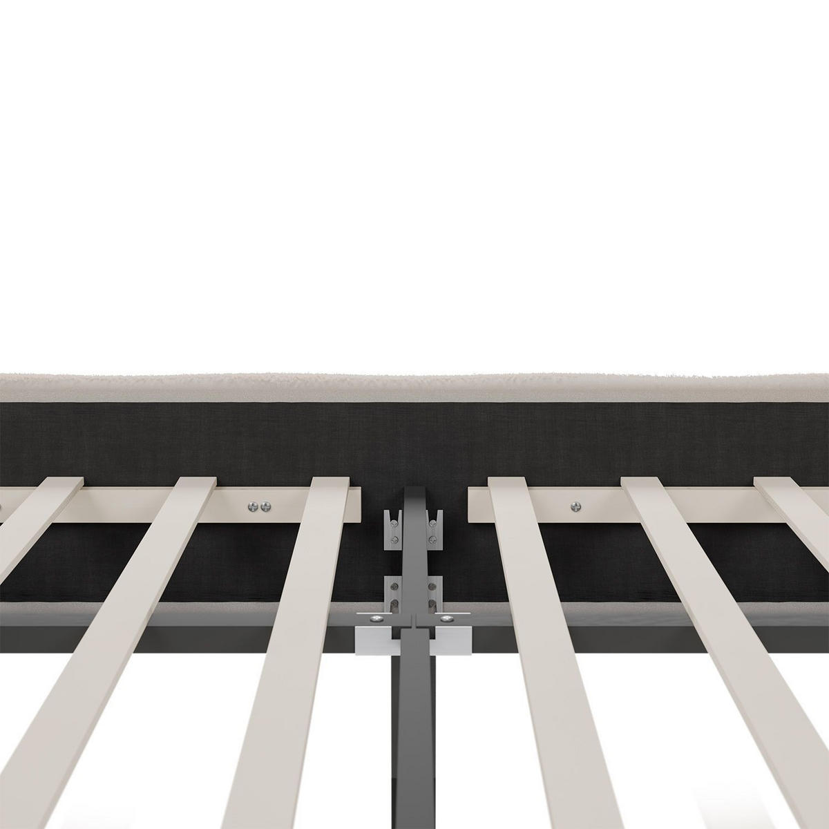 POLSTERBETT Florenz beige 180x200 cm mit Matratze - Beige, Holz (180/200cm) - Juskys