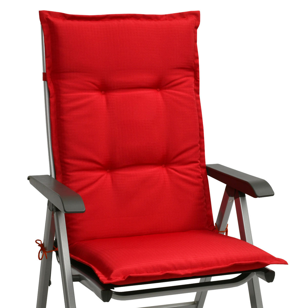 HOCHLEHNERAUFLAGE Base HL 120/50/6cm Rot 6tlg - Rot, Textil (50/6/120cm) - Beautissu 