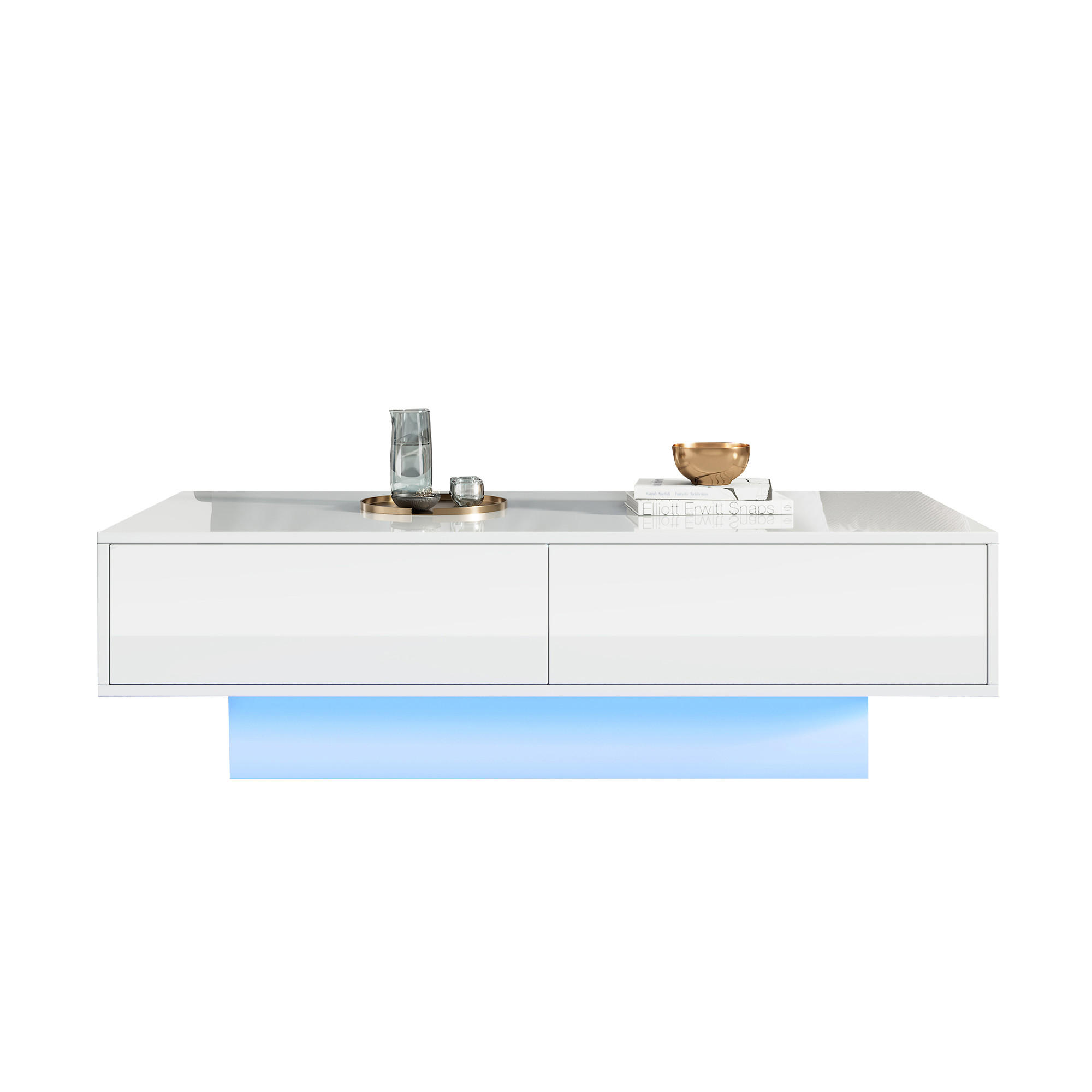 ComfortXL Couchtisch Weiß 115x34x55 cm