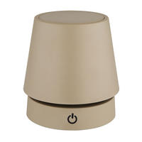 LED TISCHLEUCHTE CARLOS Sandfarben - Bernsteinfarben, Metall (10.6/10.6/28cm) - Globo Lighting