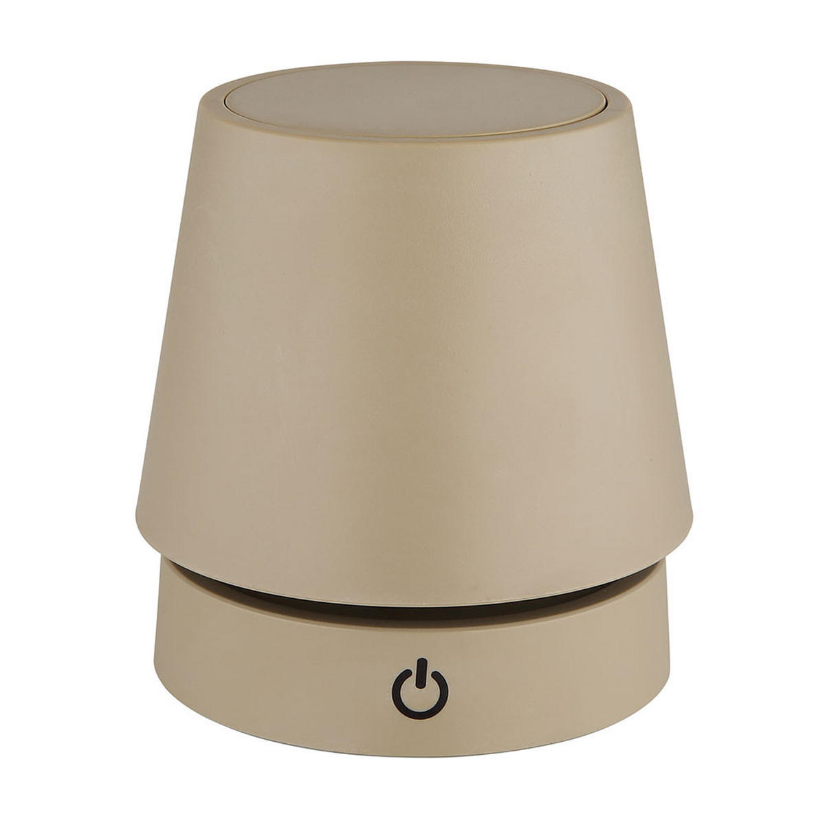 LED TISCHLEUCHTE CARLOS Sandfarben - Bernsteinfarben, Metall (10.6/10.6/28cm) - Globo Lighting