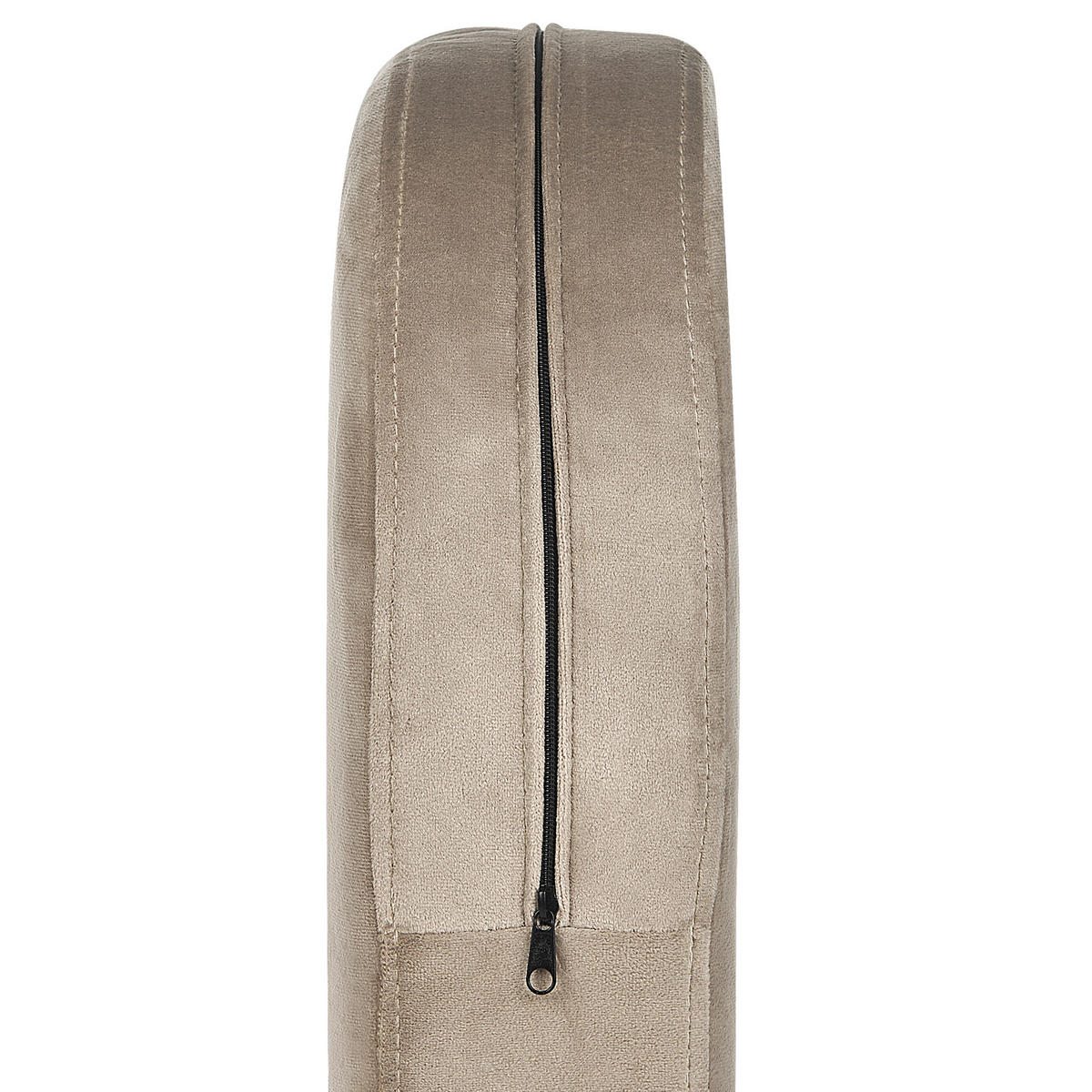 SESSEL aus Samt taupe Sirkka - Beige/Goldfarben, Textil (72/71/70cm) - Beliani