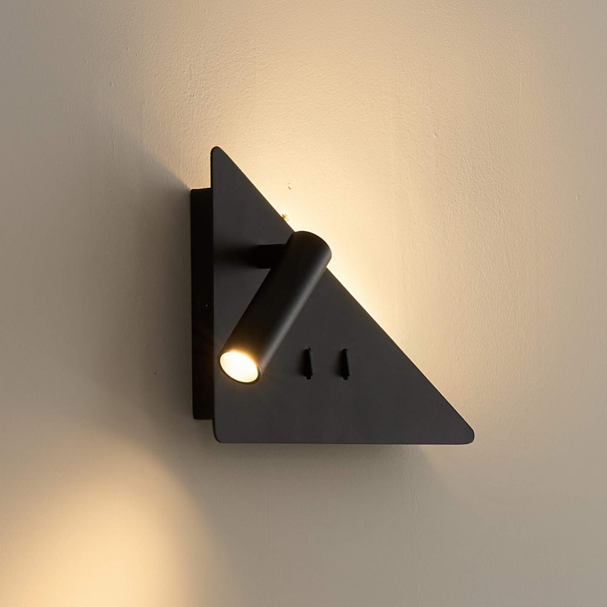 WANDLEUCHTE Elaris, Schwarz, 22cm - Schwarz, Metall (22/16/22cm) - KOSILUM