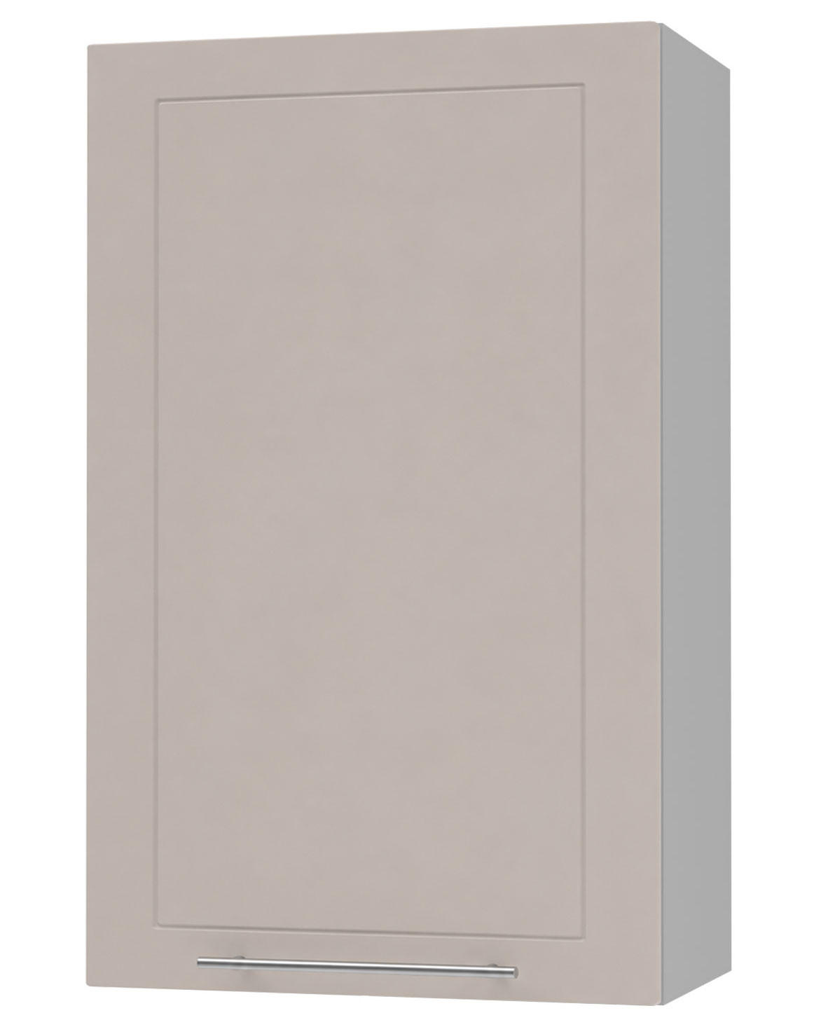 KÜCHENHÄNGESCHRANK Kvantum W4/60/1 Grau / Kaschmir Matt 60 / 32,5 / 96cm - Kaschmir/Grau, Holz/Holzwerkstoff (60/96/32.5cm) - Feldmann-Wohnen