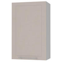 KÜCHENHÄNGESCHRANK Kvantum W4/60/1 Grau / Kaschmir Matt 60 / 32,5 / 96cm - Kaschmir/Grau, Holz/Holzwerkstoff (60/96/32.5cm) - Feldmann-Wohnen