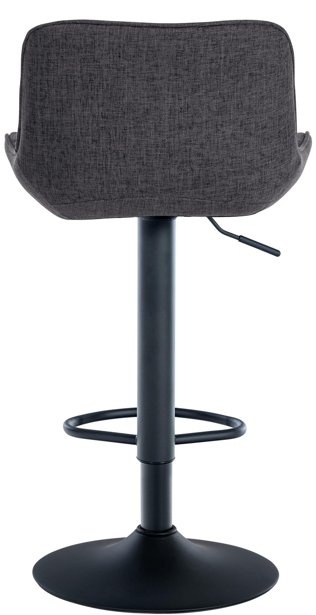 BARHOCKER Minerva Stoff schwarz - Schwarz, Textil/Metall (48/105/54cm) - TPFLiving