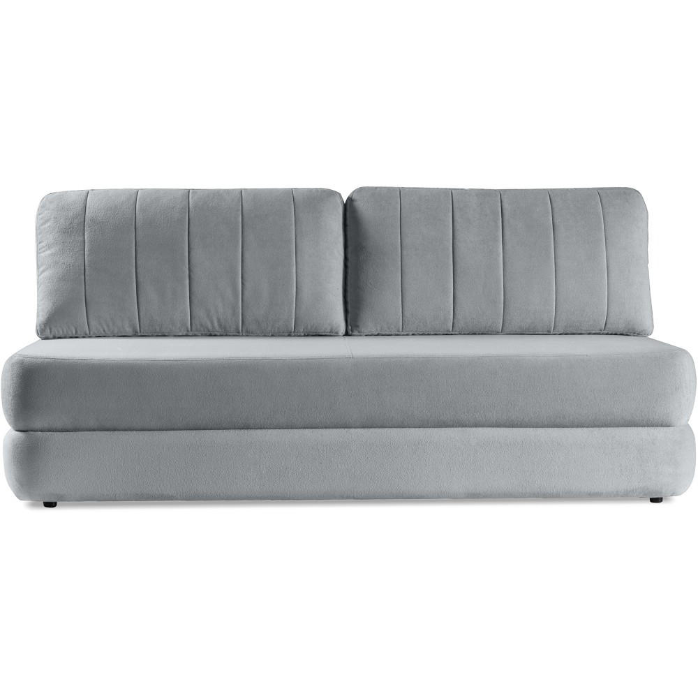 SCHLAFSOFA 3-Sitzer Orin mit Schlaffunktion, Grau - Schwarz/Grau, Textil (211/93/103cm) - Beautysofa