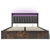 DOPPELBETT Braun 222/146 cm - Braun, Holz/Metall (146/222cm) - Urban Meuble