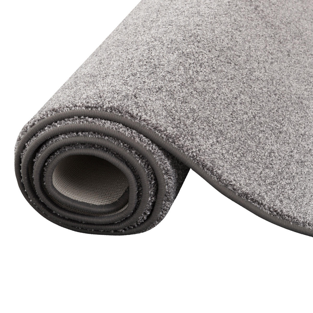 LUXUS VELOURS LÄUFER LAGUNA SOFT - Grau, Textil (100/100cm) - Snapstyle