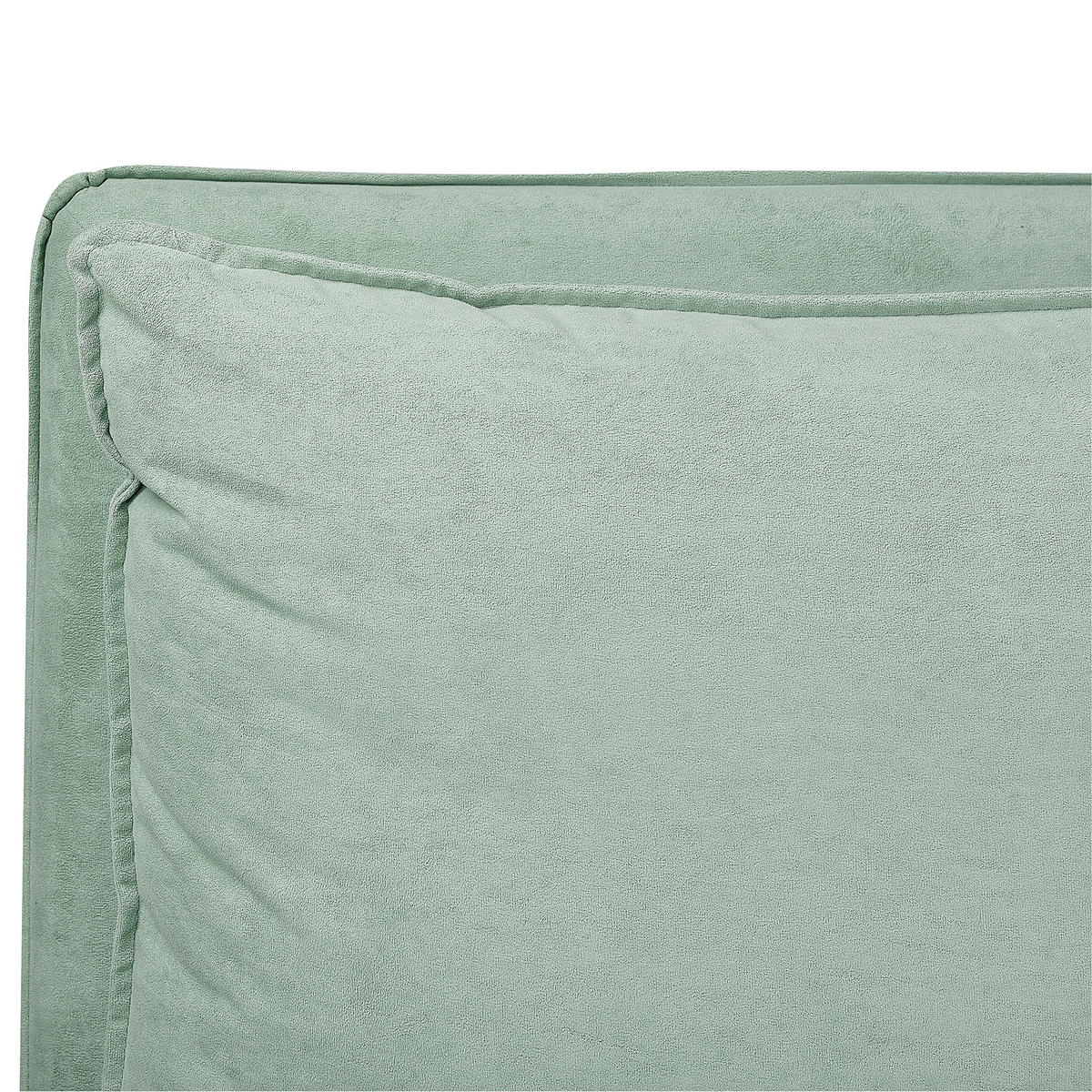 BETT mit Lattenrost 180/200 cm Mintgrün Bajonna - Schwarz/Mintgrün, Textil (180/200cm) - Beliani