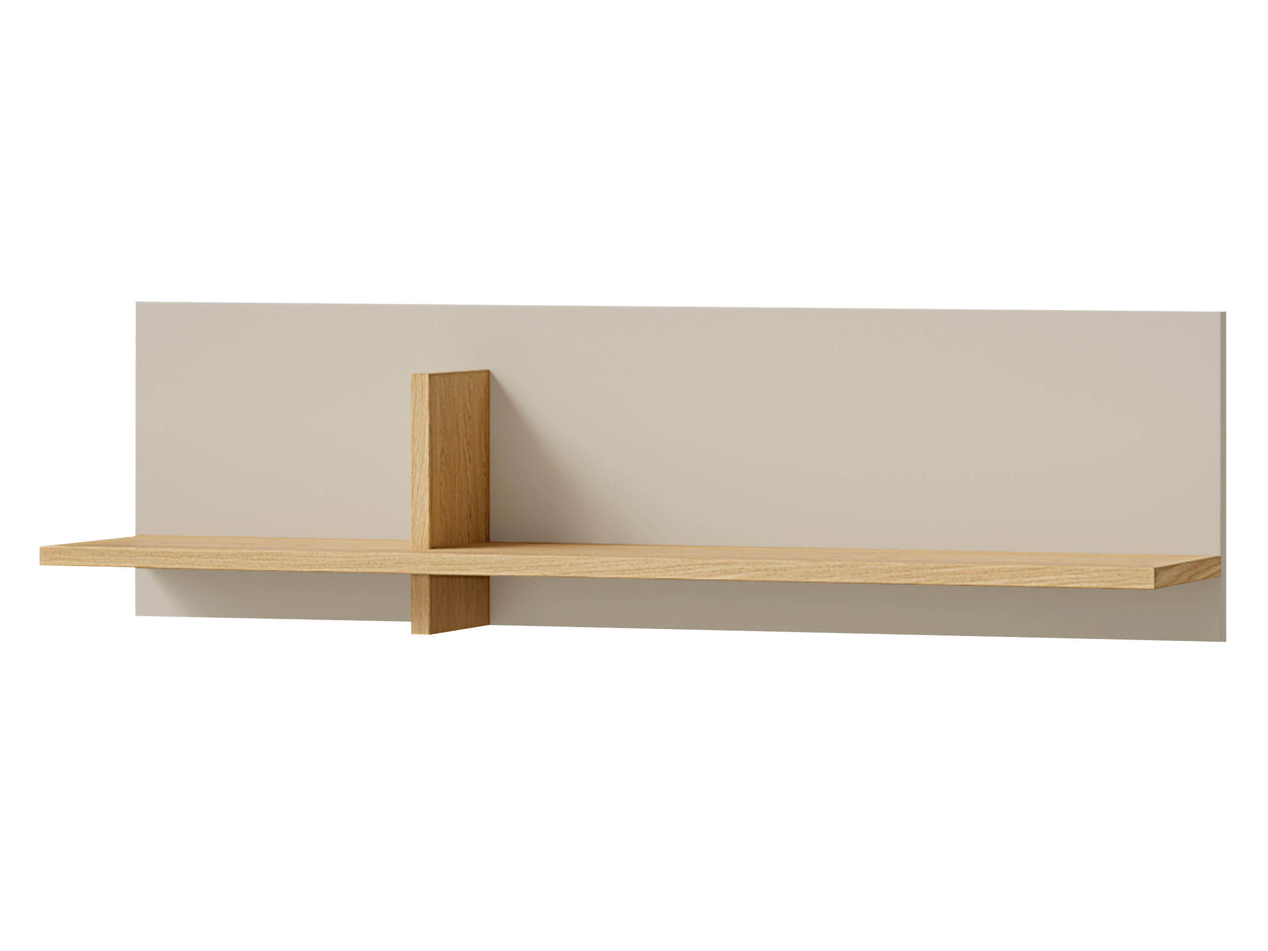 WANDREGAL Lorin LO16 - Kaschmir/Eichefarben, Holzwerkstoff (90/25/24cm) - MIRJAN24