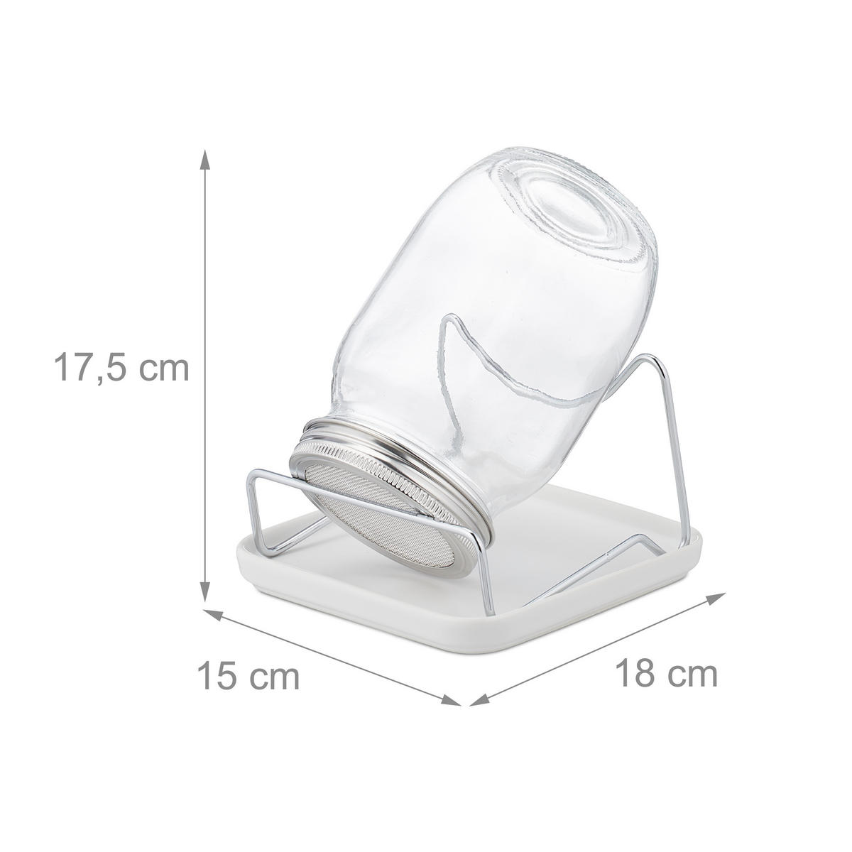 SPROUT glass - viacfarebná, kov/sklo (0.87L) - Relaxdays