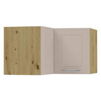 ECKHÄNGESCHRANK Kvantum W12/60/36 Eiche Artisan / Kaschmir Matt 60 / 60 / 36cm - Kaschmir/Eiche Artisan, Holz/Holzwerkstoff (60/36/60cm) - Feldmann-Wohnen