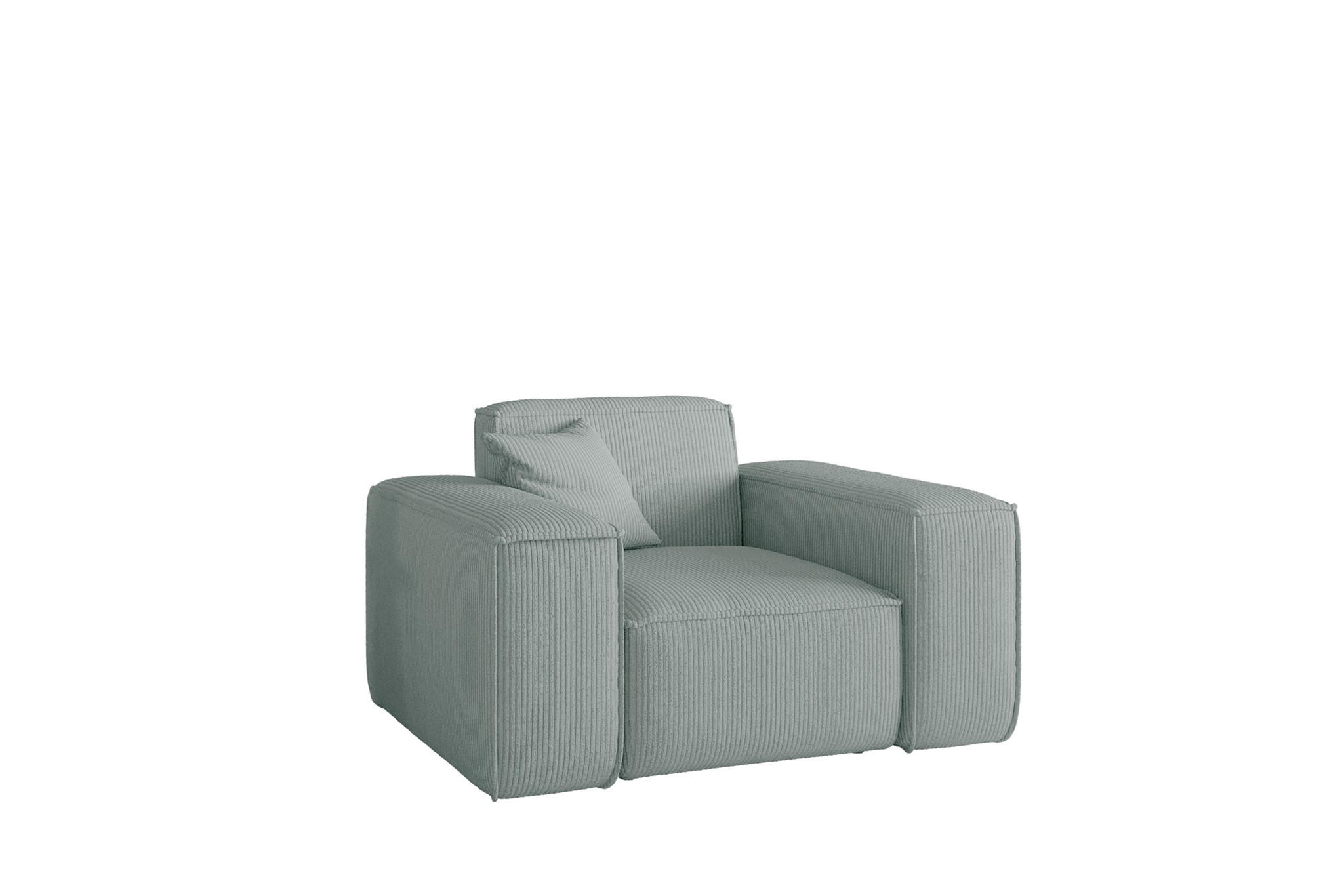 SESSEL Celes Premium Stoff Scala - Pastellblau, Holzwerkstoff/Textil (121/73/88cm) - Fun Möbel