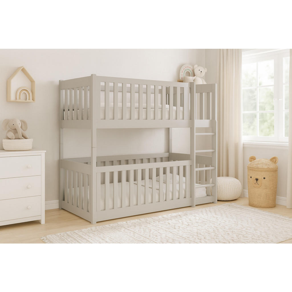 Thumbnail - Deine Möbel 24 Etagenbett, Beige, Holzwerkstoff, Echtholz,Kiefer, 90x200 cm, Kinder- & Jugendzimmer, Kindermöbel, Kinder...