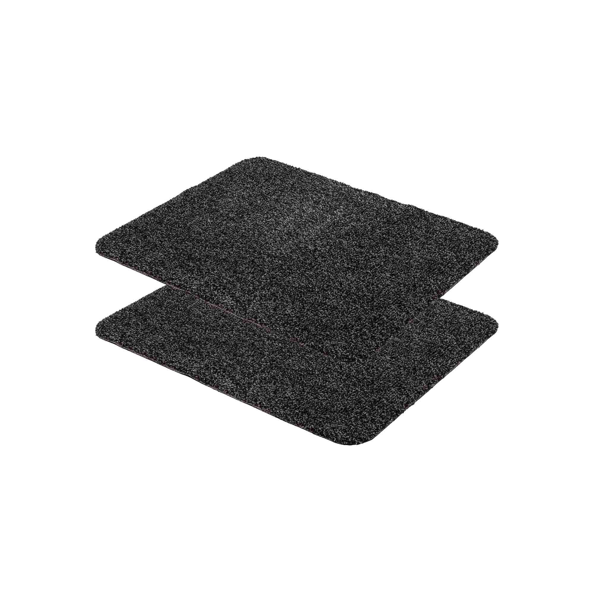 FUSSMATTE WASCHBAR ENTRA 2ER SET - Schwarz, Textil (60/75cm) - Astra
