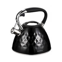 WASSERKESSEL Schwarz 24/22/25 cm KB7455 - Schwarz, Metall (24cm) - Klausberg 