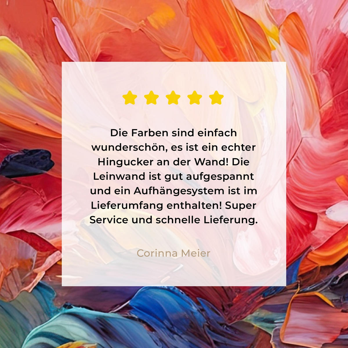 LEINWANDBILD Ölgemälde - Kunst - Abstrakt - Farbenfroh 90x90 cm - Altrosa, Textil (90/90cm) - MuchoWow