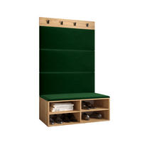 GARDEROBEN-SET 84/184/42 - Waldgrün/Eichefarben, Holz (84/184/42cm) - MÖBEL KRYSPOL