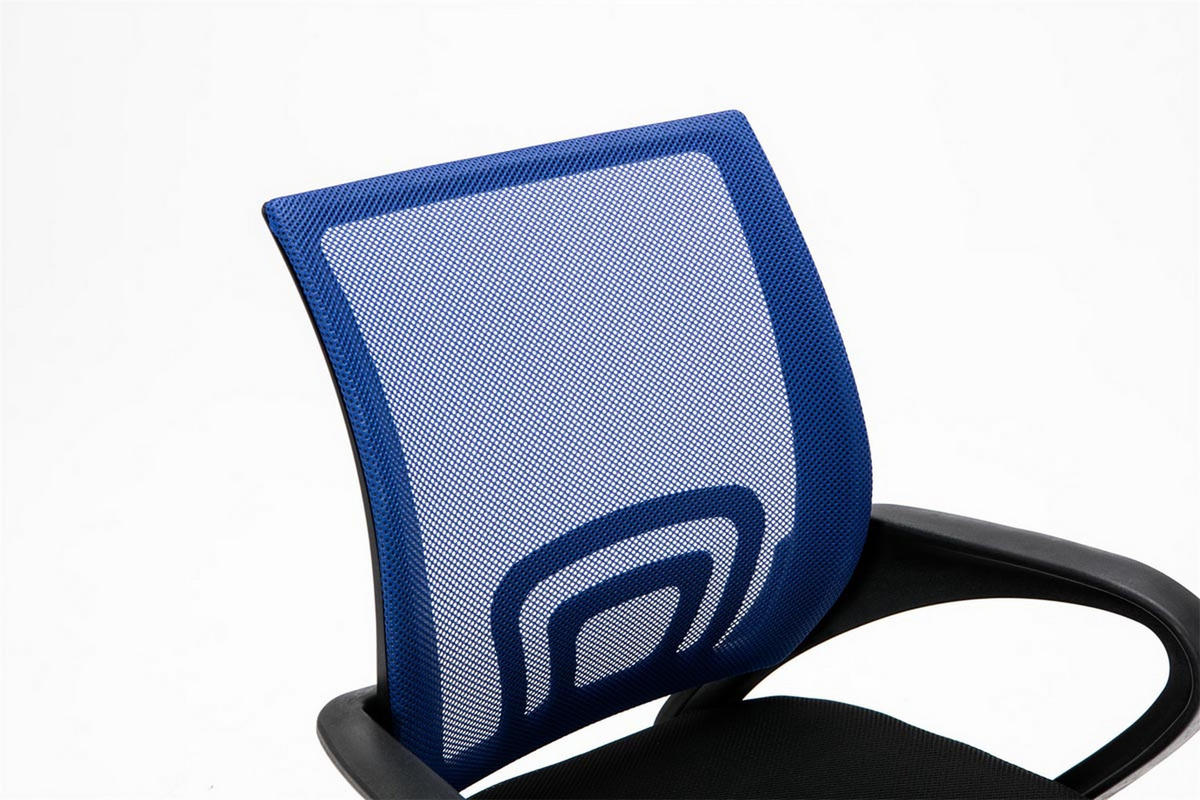 BÜROSTUHL Genf mit Netzbezug, Blau - Blau, Kunststoff/Textil (56/100/54cm) - TPFLiving
