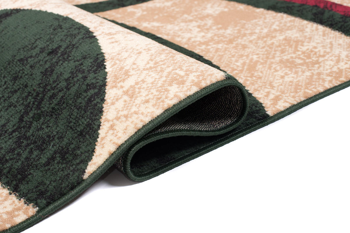 TEPPICH DREAM Grün Creme 60/100 cm - Creme/Grün, Textil (60/100cm) - Tapiso