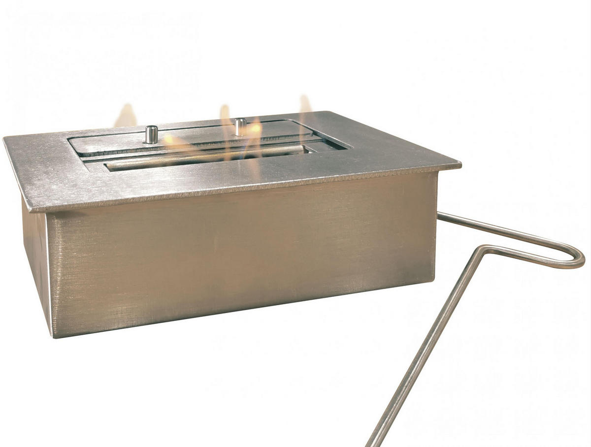 BIOETHANOL-KAMIN Braun Wandmodell inklusive 1.2 L Brennblock - Braun, Metall (70/60/20cm) - Purline