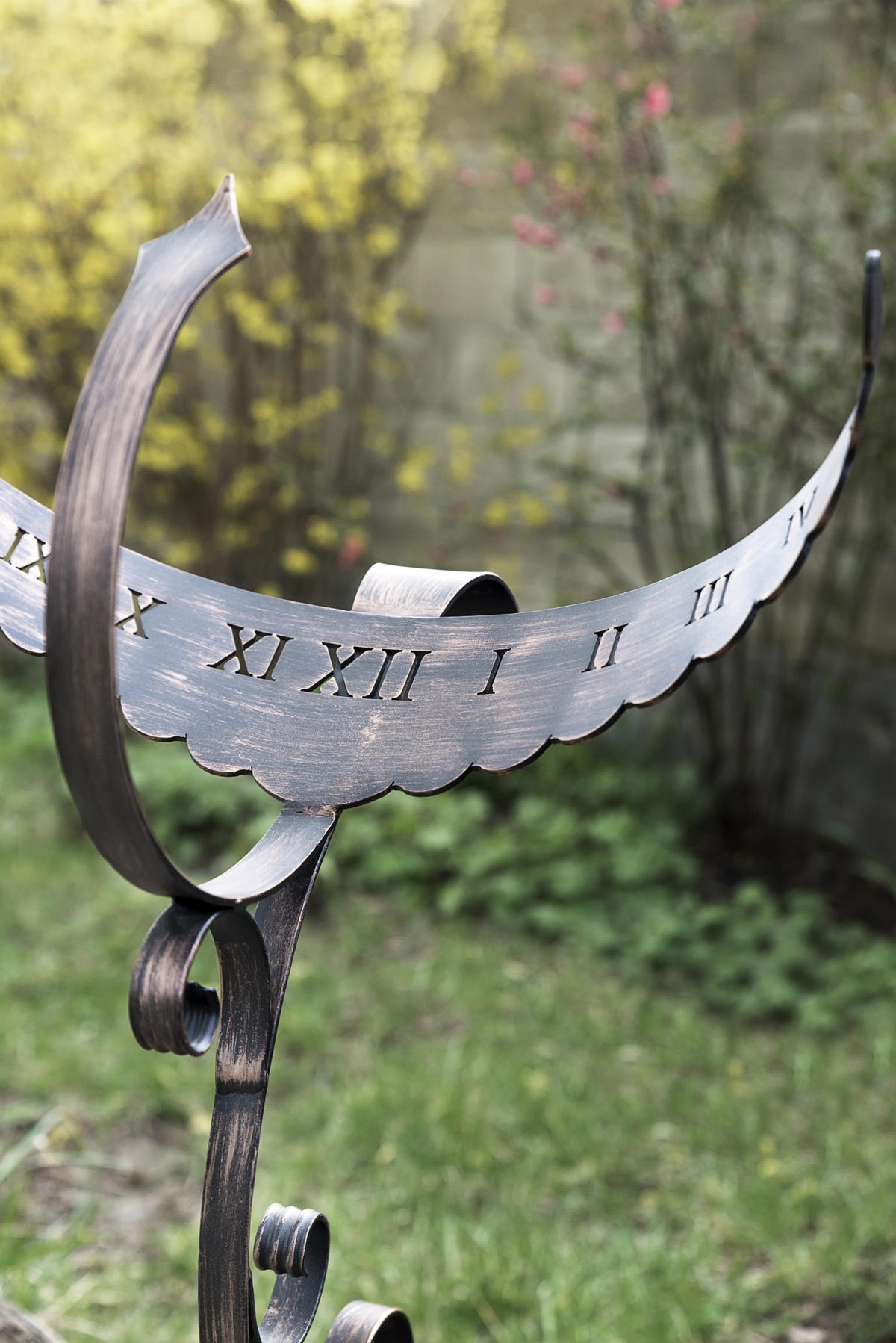 SONNENUHR Phönix Metall Schwarz Bronze 65 cm - Schwarz, Metall (40/65/38cm) - DanDiBo