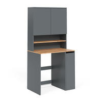WASCHMASCHINENSCHRANK Viktor, Anthrazit/Goldkraft Eiche, 93.6 x 88.2 cm 2 Teile mit Rollregal - Honigeiche/Anthrazit, Holzwerkstoff (93.6/88.2/60cm) - Vicco
