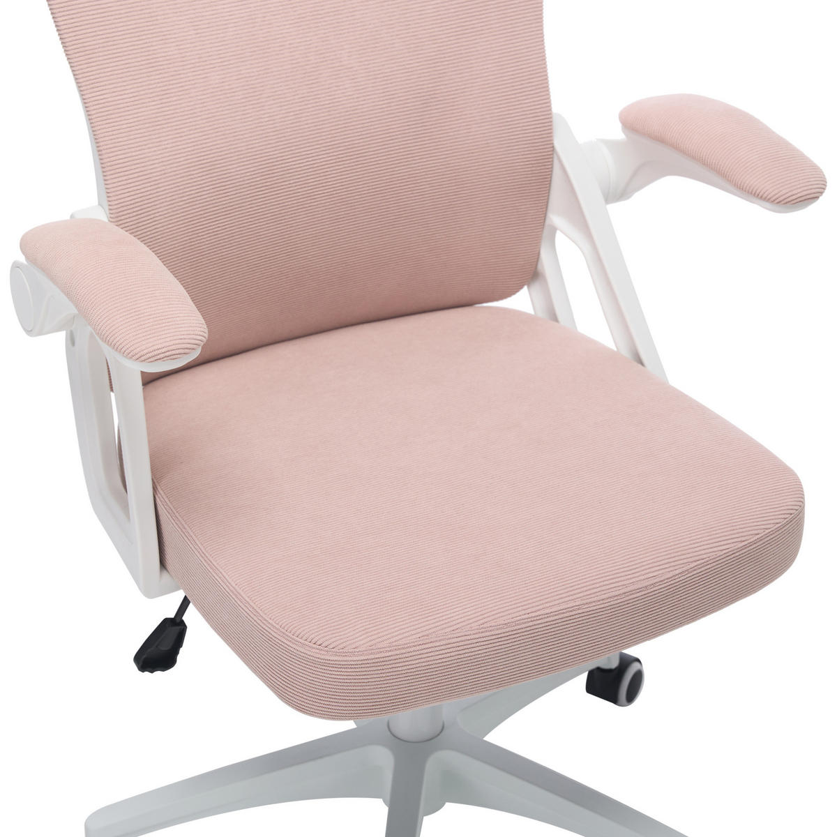 BÜROSTUHL mit Netzrücken höhenverstellbar Pink - Pink, Kunststoff (65/108/58cm) - Meubliv
