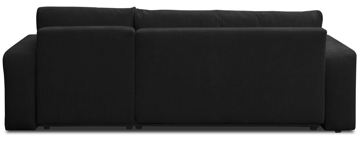 ECKSOFA LUNA mit Schlaffunktion und Bettkasten Cord-Stofff (Beige) - Beige, Textil (244/142cm) - VENASI MÖBEL