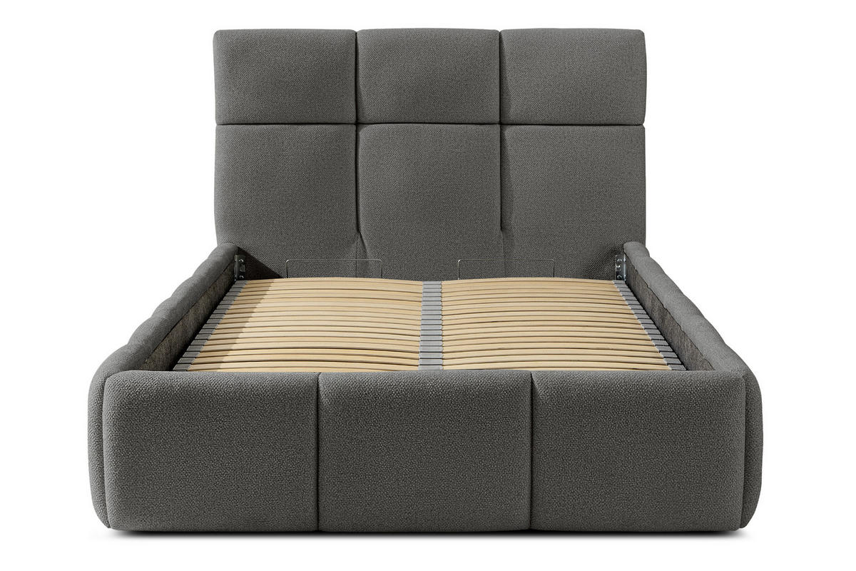 POLSTERBETT ALTOS Einzelbett, dunkelgrau - Dunkelgrau, Holz/Holzwerkstoff (120/200cm) - KONSIMO®