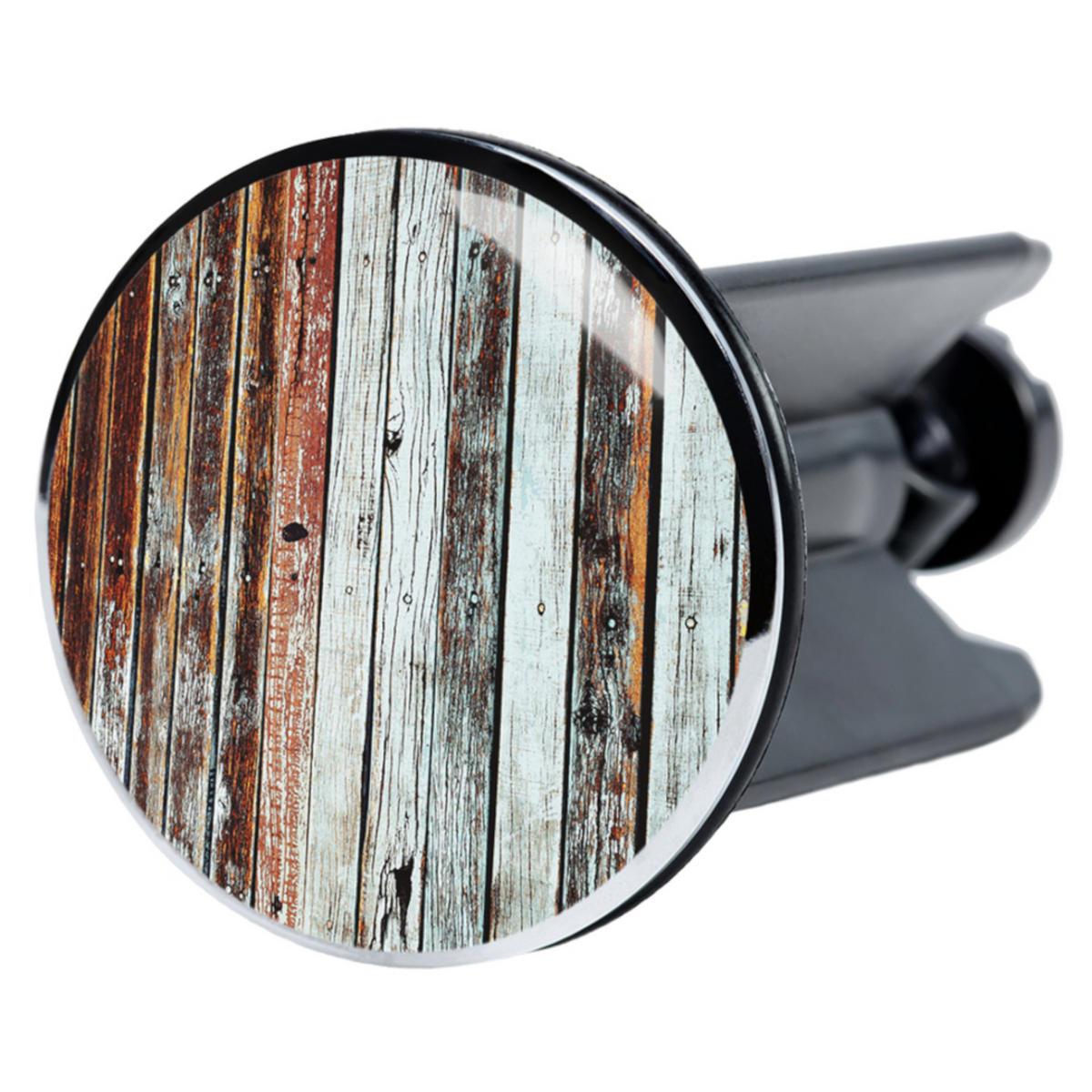 WASCHBECKENSTÖPSEL Antik - Braun, Kunststoff/Metall (4/7/7cm) - Sanilo