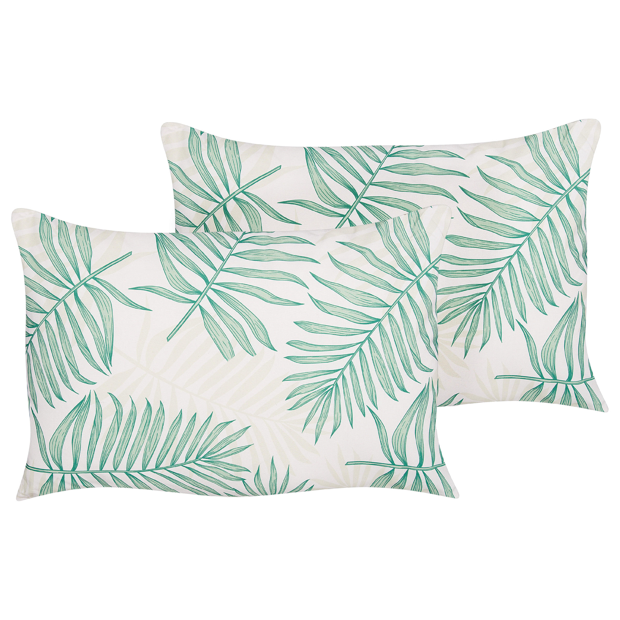 PERNA DE GRADINA set de 2 model cu frunze bej/ verde 40/60 cm Poggio