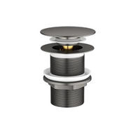 WASCHBECKEN-ABLAUFSTOPFEN – Grau – Edelstahl - Grau, Metall (10/7/7cm)