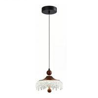 PENDELLEUCHTE LED Tropfen Holzoptik 4000K, höhenverstellbar Modern - Weiß, Kunststoff (20/20/160cm) - Authentics