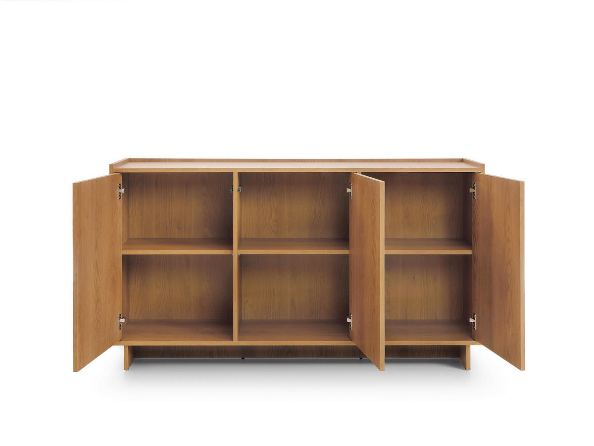 KOMMODE: karamellfarbene Eiche, 147 x 82 x 39 cm - Braun, Holzwerkstoff (147/82/39cm) - 3XE LIVING