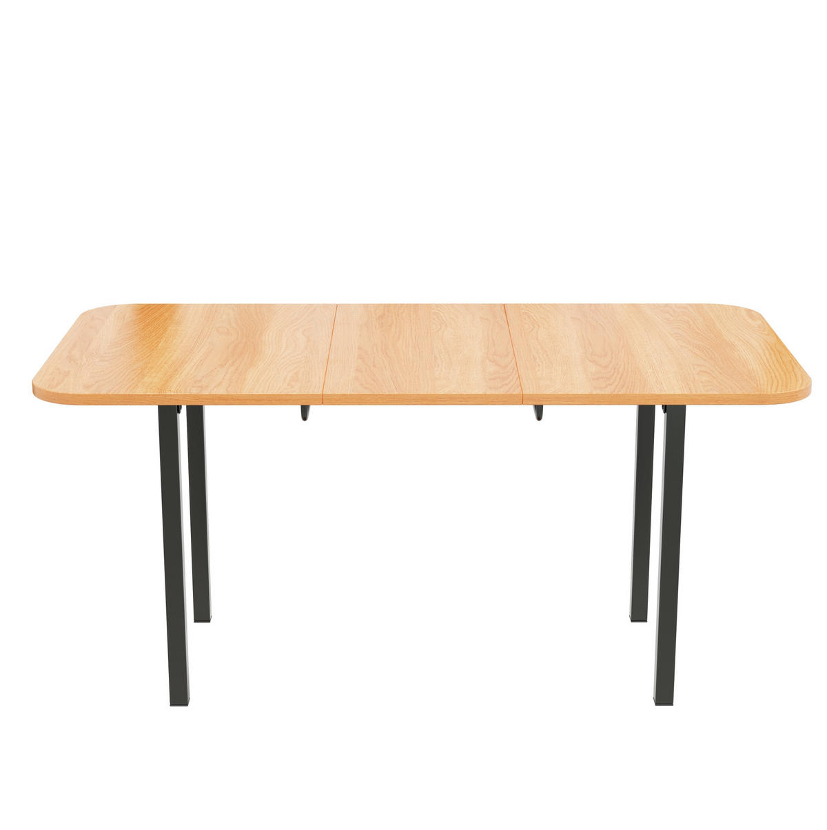 ESSTISCH 80x160x75 cm in Eiche Hell aus MDF mit hochfester Stützkonstruktion ausziehbar - Eichefarben, Holzwerkstoff (80/160/75cm) - Modfu