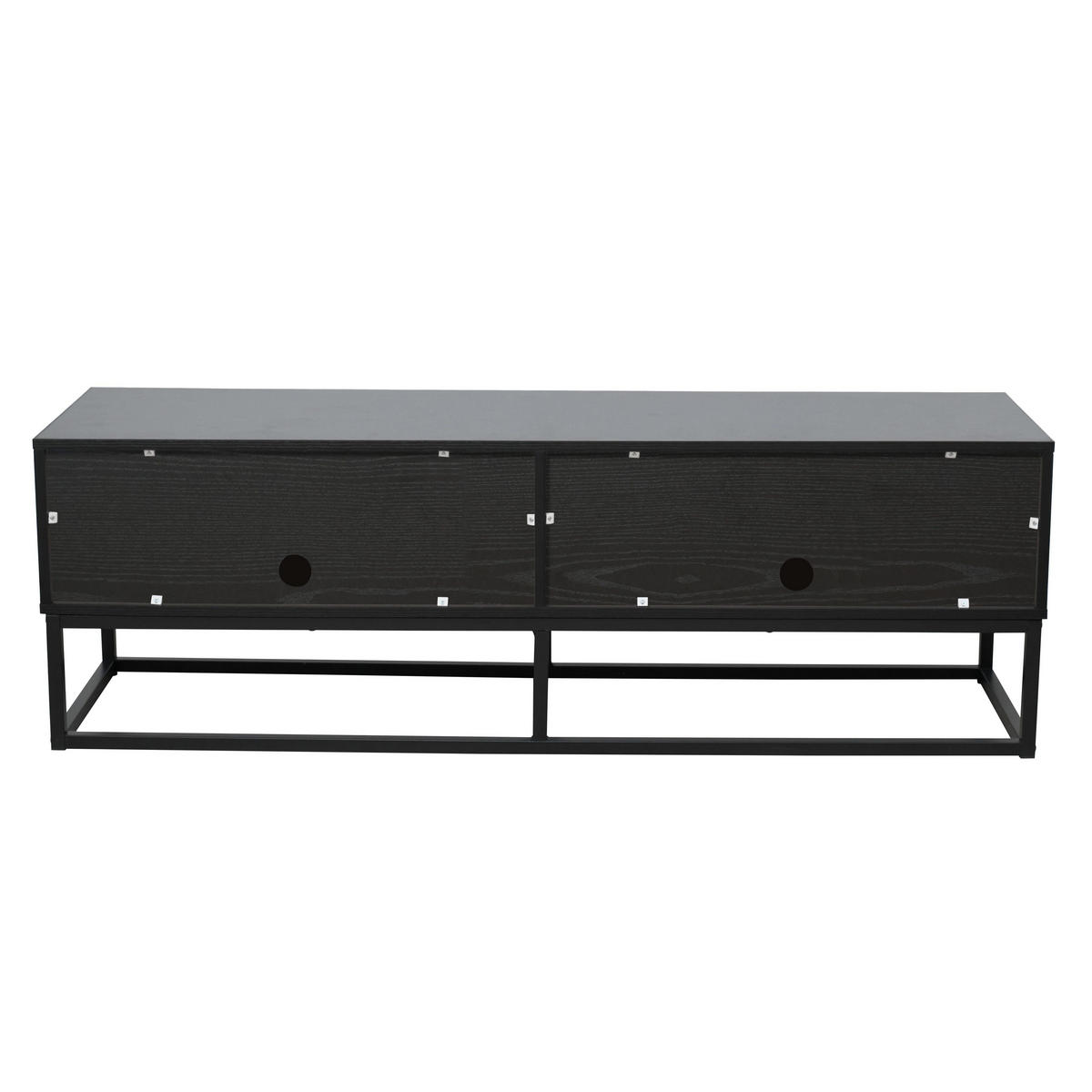 TV-SCHRANK, Schwarz - Schwarz, Holz (140/45/40cm) - Oviala