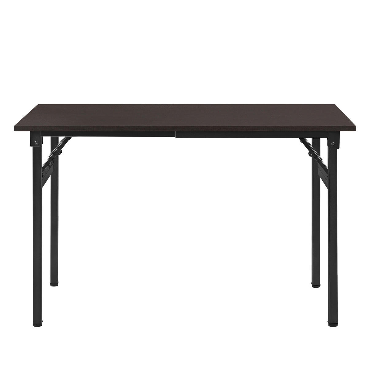 KLAPPTISCH - Dunkelbraun/Schwarz, Holzwerkstoff/Metall (120/76.4/60cm) - [neu.haus]