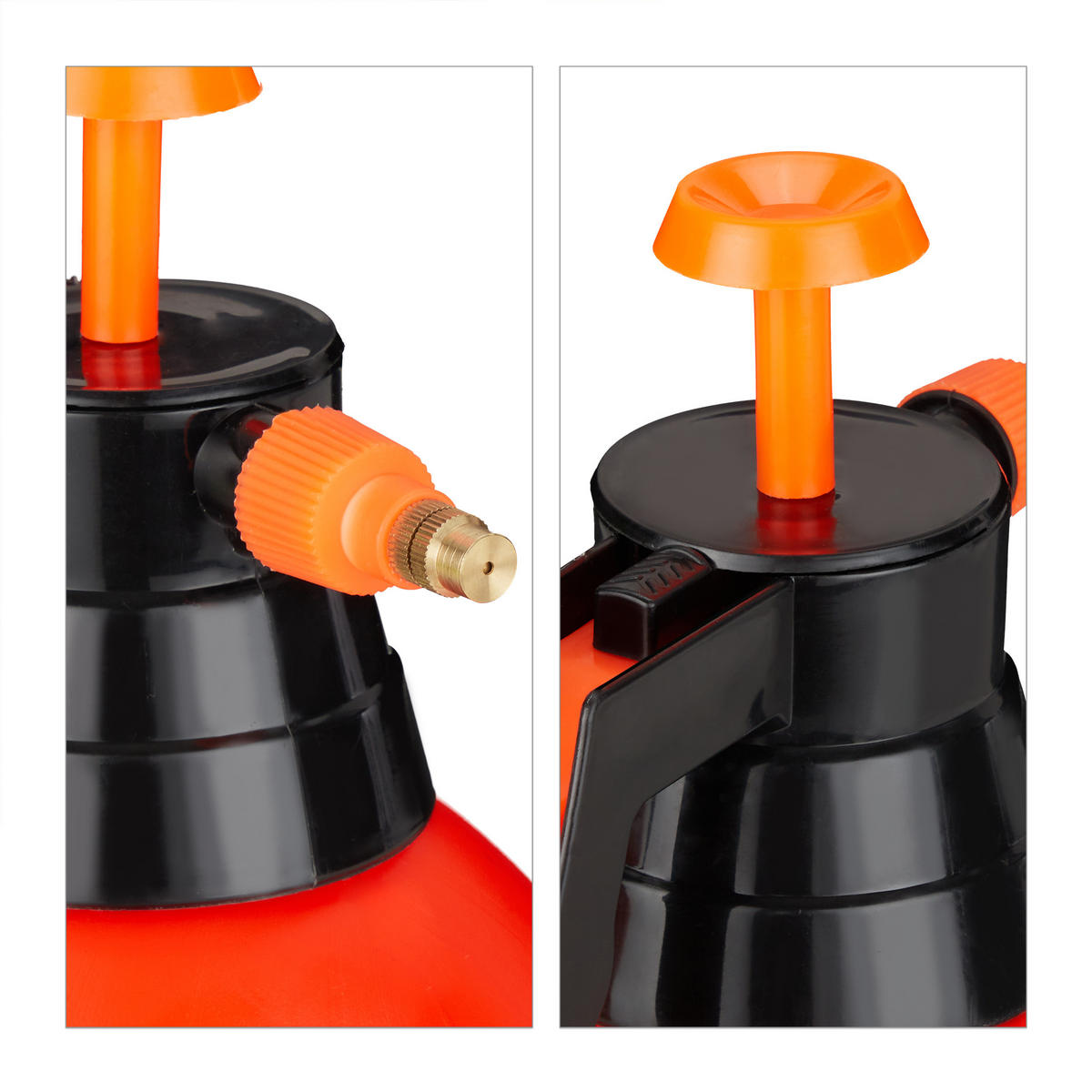 WASSERSPRITZE - Orange, Kunststoff/Metall (14/17.5/35cm) - Relaxdays