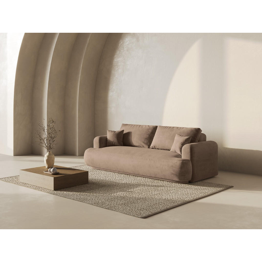 Thumbnail - Micadoni Sofa, Mokka, Textil, 3-Sitzer, 271x94x108 cm, Hergestellt in Europa, Oeko-Tex®, Wohnzimmer, Sofas & Couches, Sc...