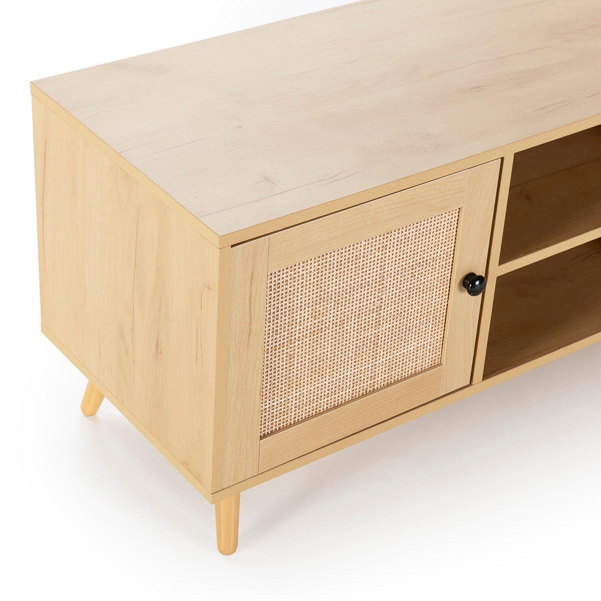 TV-ELEMENT Bella 2 Türen Eiche farbe - Honigeiche, Holzwerkstoff (120/48/40cm) - VS Venta-stock