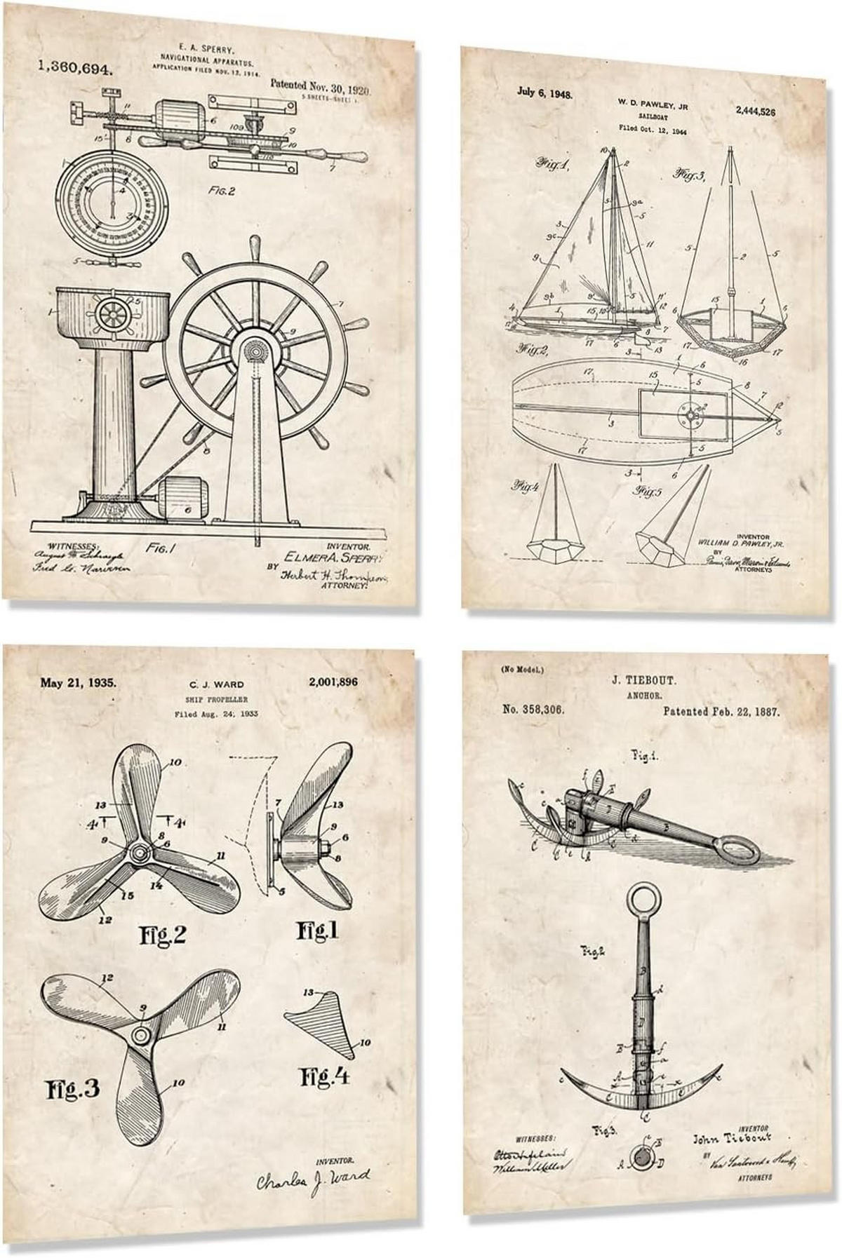 POSTER Segelboot 24X30cm Rahmenlos - Klar, Papier (24/5/30cm) - Nacnic