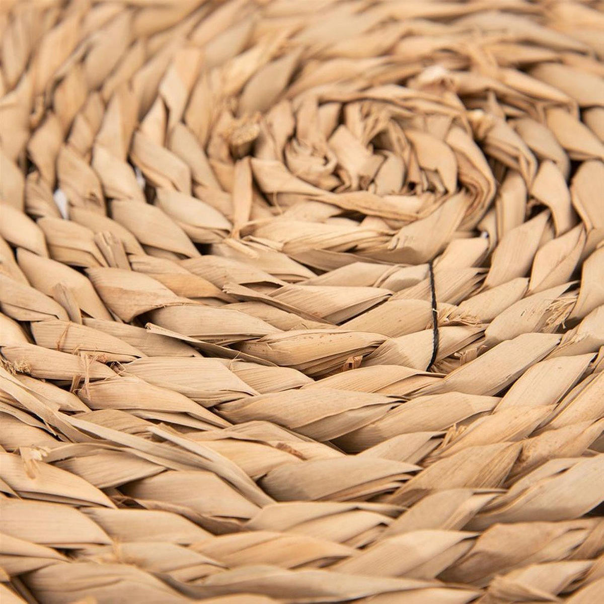 TISCHSET RUND, Rohrkolben, natur, Ø 35 cm - Naturfarben, Holz (35cm) - Orion 