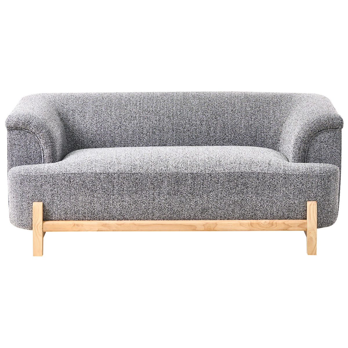 2-SITZER-SOFA Stoff Dunkelgrau Alnor - Dunkelgrau, Textil (162/67/85cm) - Beliani