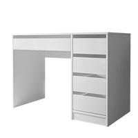 SCHREIBTISCH BELLA mit 2 Schubladen, 110 cm Weiß matt - Weiß, Holzwerkstoff (55/110/77cm) - Idohome
