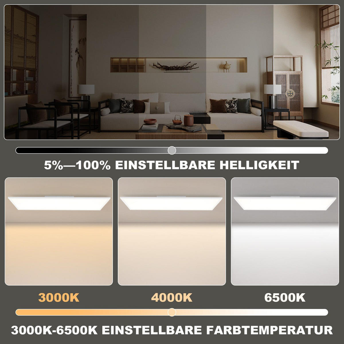LED-DECKENLEUCHTE Macpherson 100/25/5cm - Weiß, Metall (25/100/5cm) - Nettlife